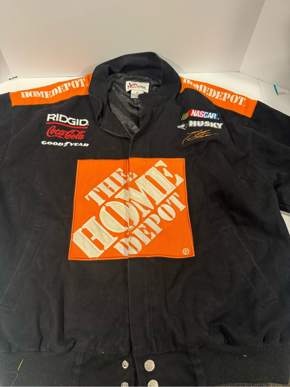Vintage Tony Stewart #20 Home Depot NASCAR Chase Authentics Racing Jacket M
